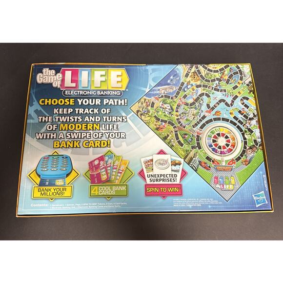 The Game of Life Electronic Banking Board Game 100% Complete Tested Hasbro 2014 - Picture 3 of 14